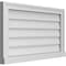 Ekena Millwork Vertical Surface Mount PVC Gable Vent w/ 2"W x 2"H , Brickmould Sill Frame, 30"W x 18"H GVPVE30X1803SN - alternate 3